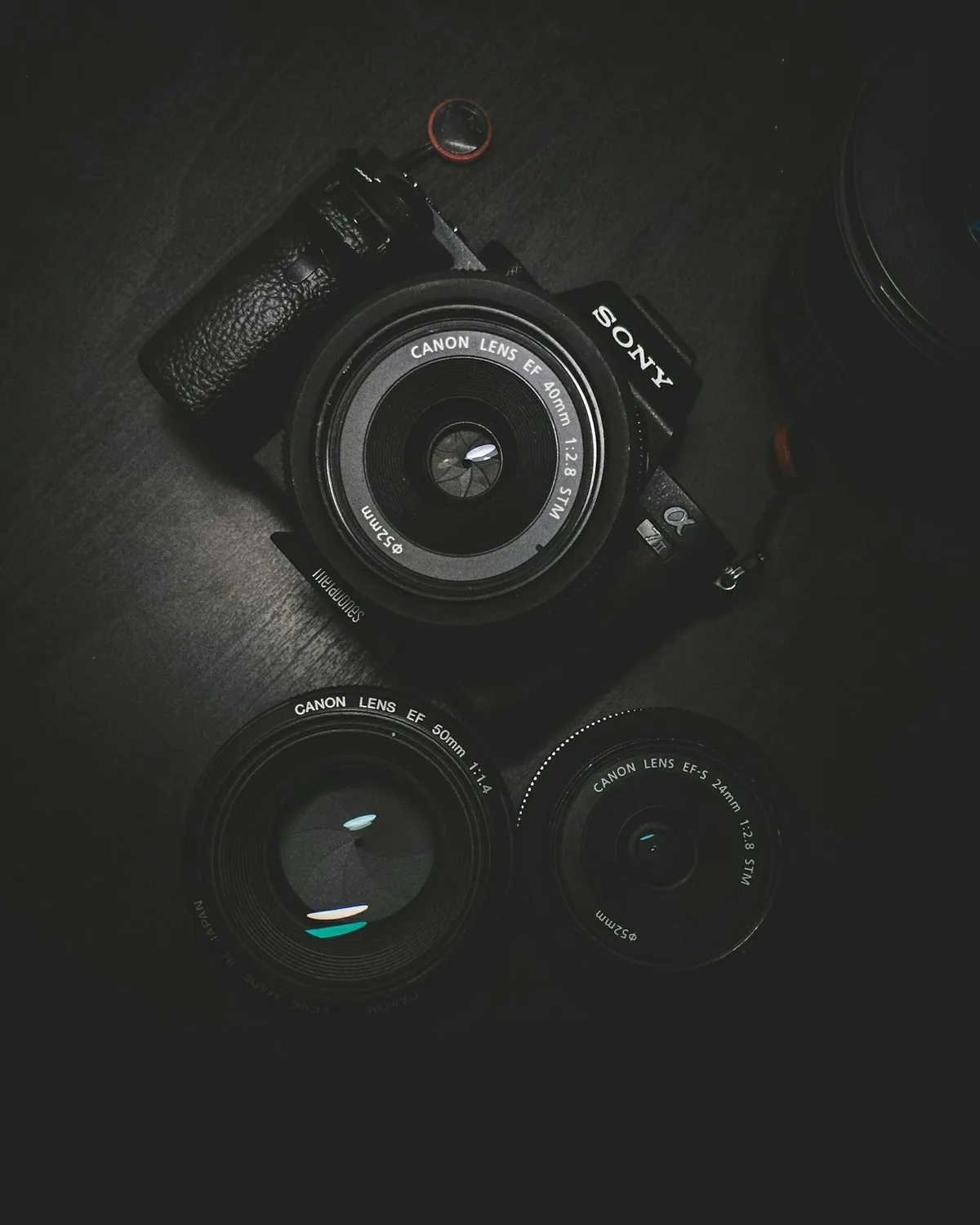 Professional cinema camera and lens